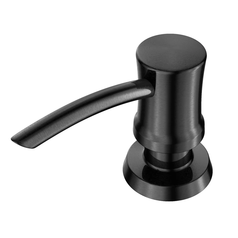 Kraus Soap & Lotion Dispenser, Brass, Black