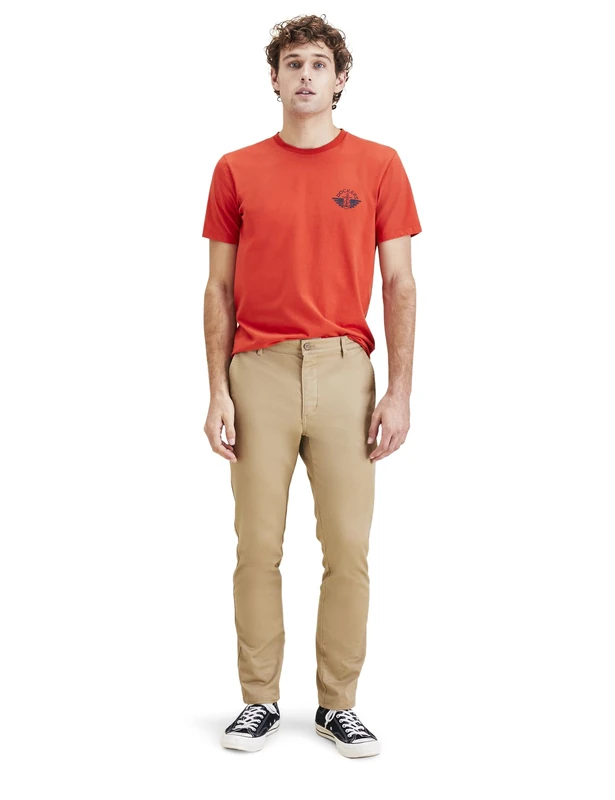 Dockers Men's Original Chino Skinny Pants, Harvest Gold, W32