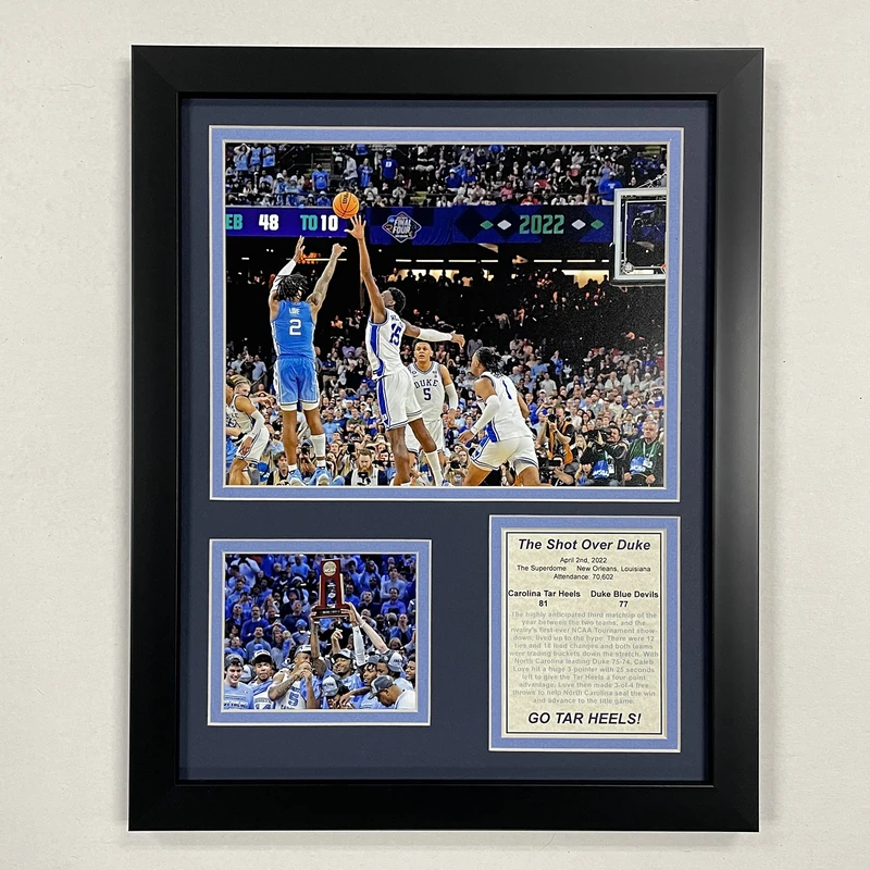 Legends Never Die, Inc. 2021-2022 UNC Tarheels | Final Shot over Duke | 12"x15" Photo Collage