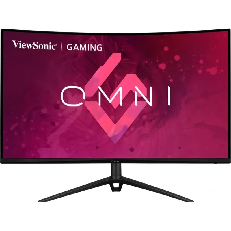 ViewSonic OMNI VX3218-PC-MHDJ 32-inch 1080p 165Hz Curved Gaming Monitor, with 1ms Response Time, AMD FreeSync Premium, 1500R Curve, Integrated Speakers, Height Adjustable Stand