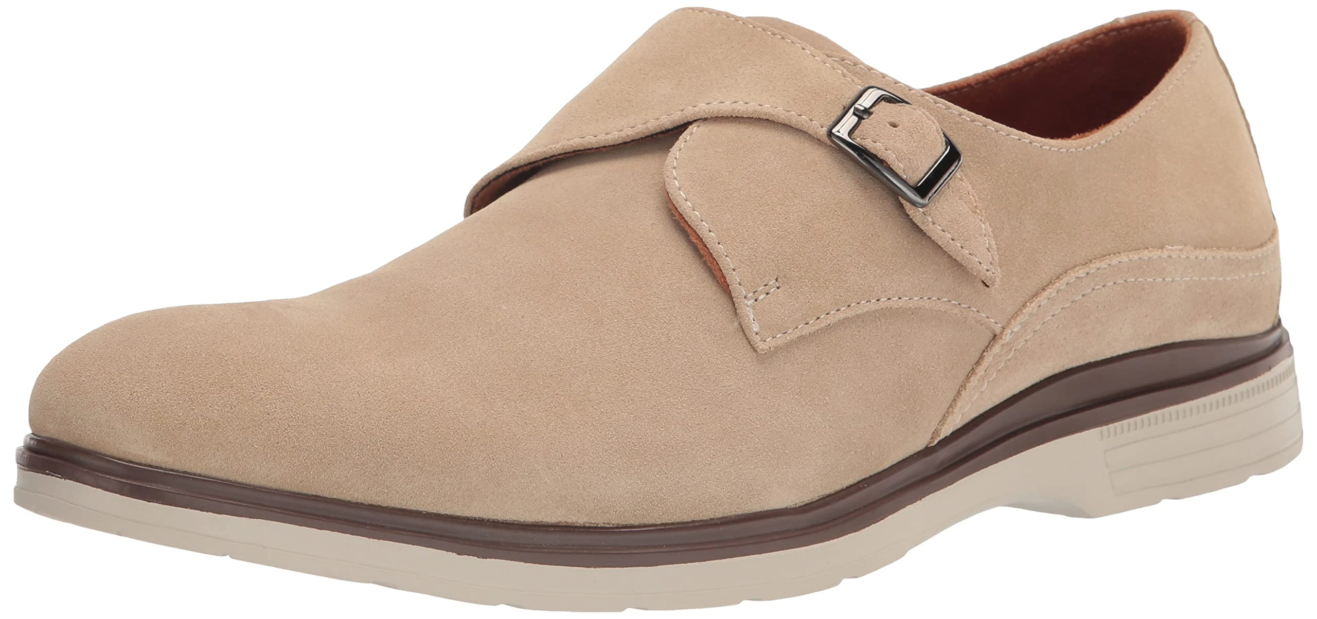 Stacy Adams Men's Taylen Monk-Strap Loafer, Sandstone, 9 UK