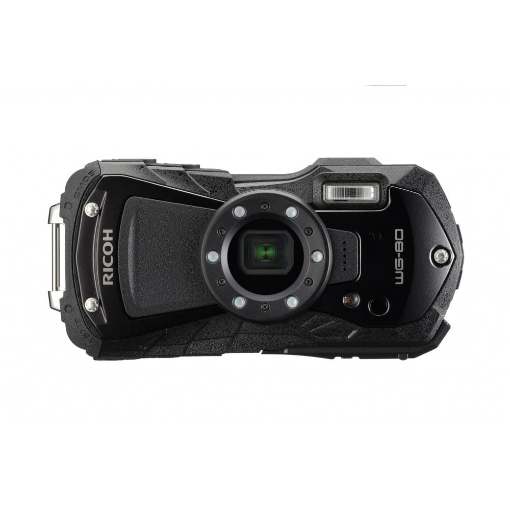 Ricoh WG-80 Black Waterproof Digital Camera Shockproof Freezeproof Crushproof 03122