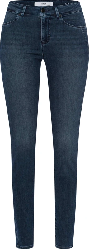 BRAX Women's Style Ana Sensation Sustainable Five Pocket Tube Jeans with Push Up Effect, Used Regular Blue, 38W x 32L