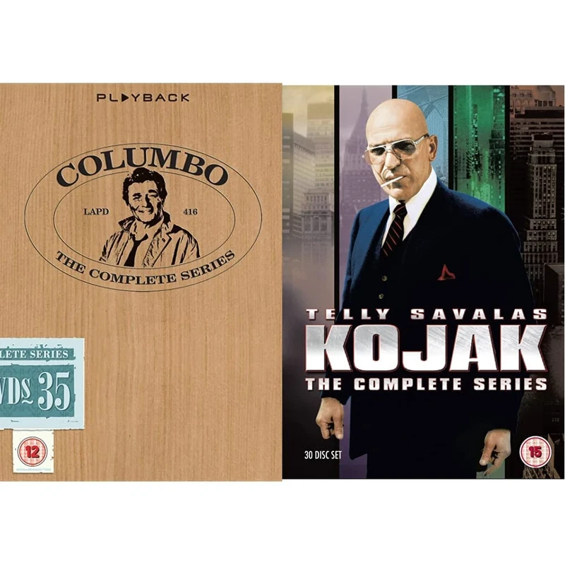 Columbo - Complete Season 1-10 Boxset [DVD] [2019] & Kojak - The Complete Series [DVD] [1973]