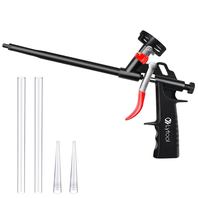 Lytool Foam Gun - PU Expanding Foam, Precise Flow, No-Cleaner