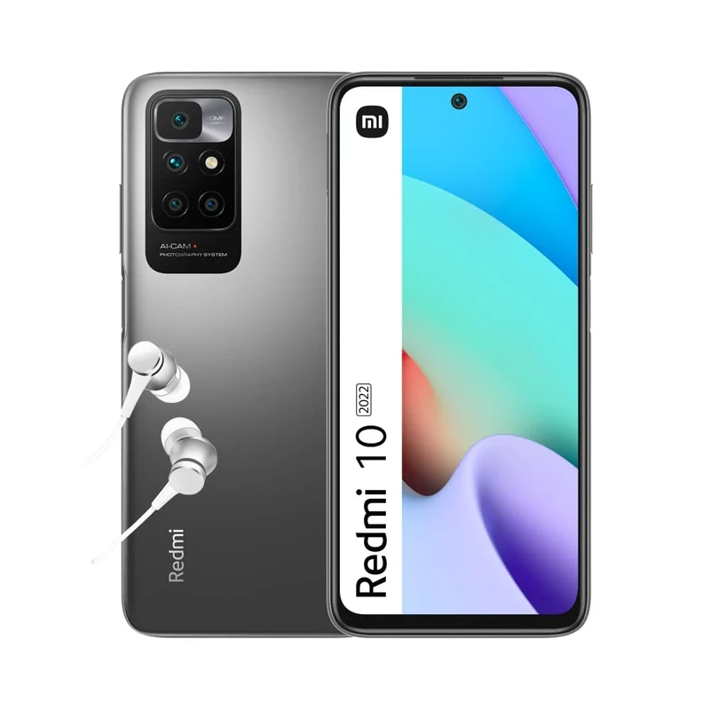 XIAOMI Redmi 10 (2022) - Smartphone 128GB, 4GB RAM, Dual Sim, Carbon Gray