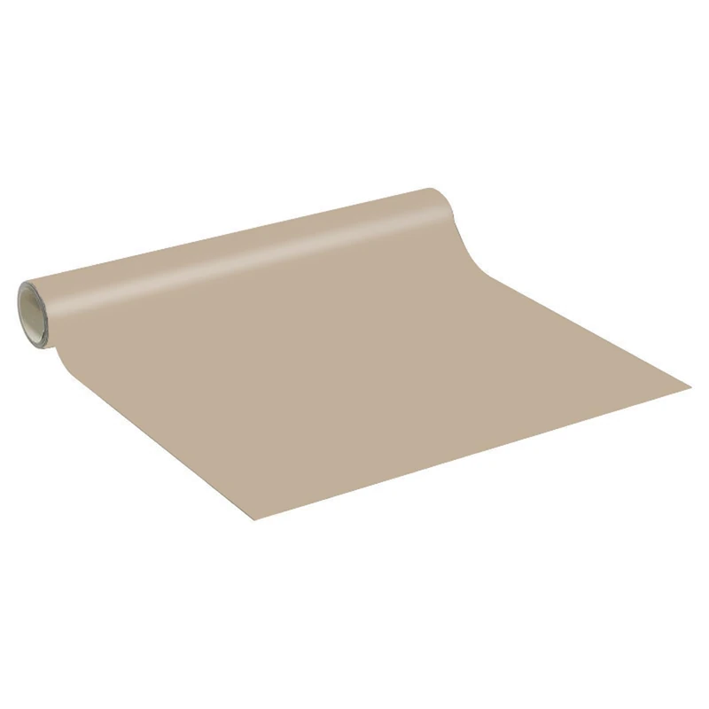 Ambiance Sticker roll-Mono Roll of Waterproof Adhesive Vinyl Stickers, 60 cm Width, 200 cm Length, Taupe Taupe