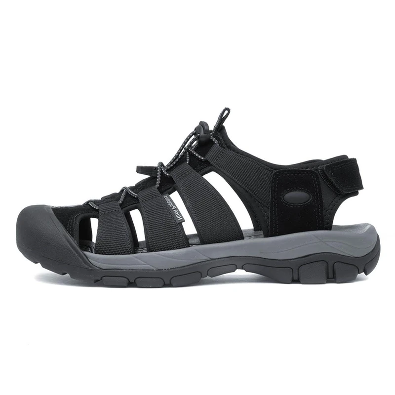 Hush Puppies Men's Peru Sandal, Black, 11