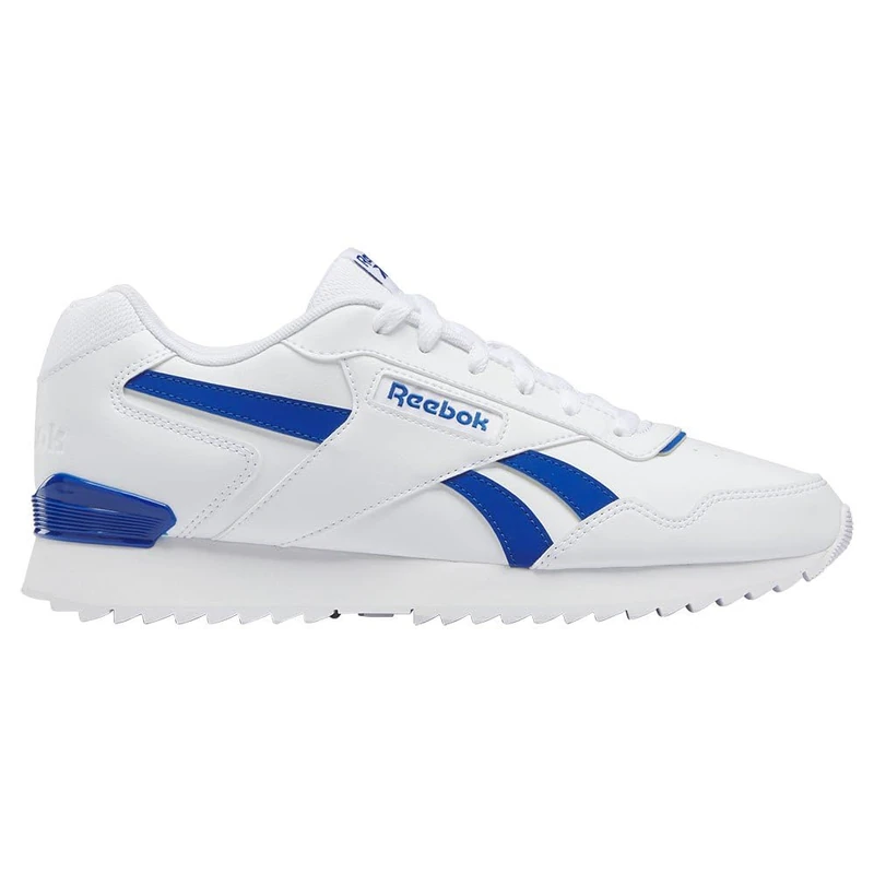 Reebok Men Glide Ripple Clip Sneaker, FTWR White/Vector Blue/FTWR White, 12