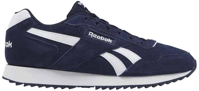 Reebok Mens Glide Ripple Sneaker, Navy White, 13 UK