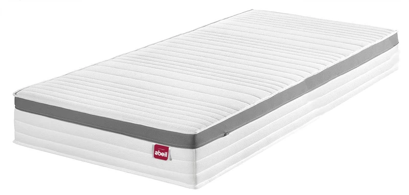 Abeil Gel'Attitude Mattress-Foam and gel-90 x 190 cm, White, 1 personne - Image 1