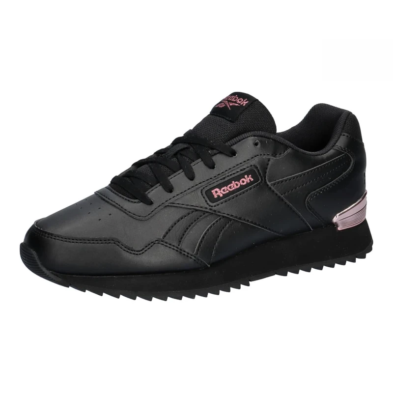 Reebok Women Glide Ripple Clip Sneaker, Core Black/Core Black/Rose Gold, 8