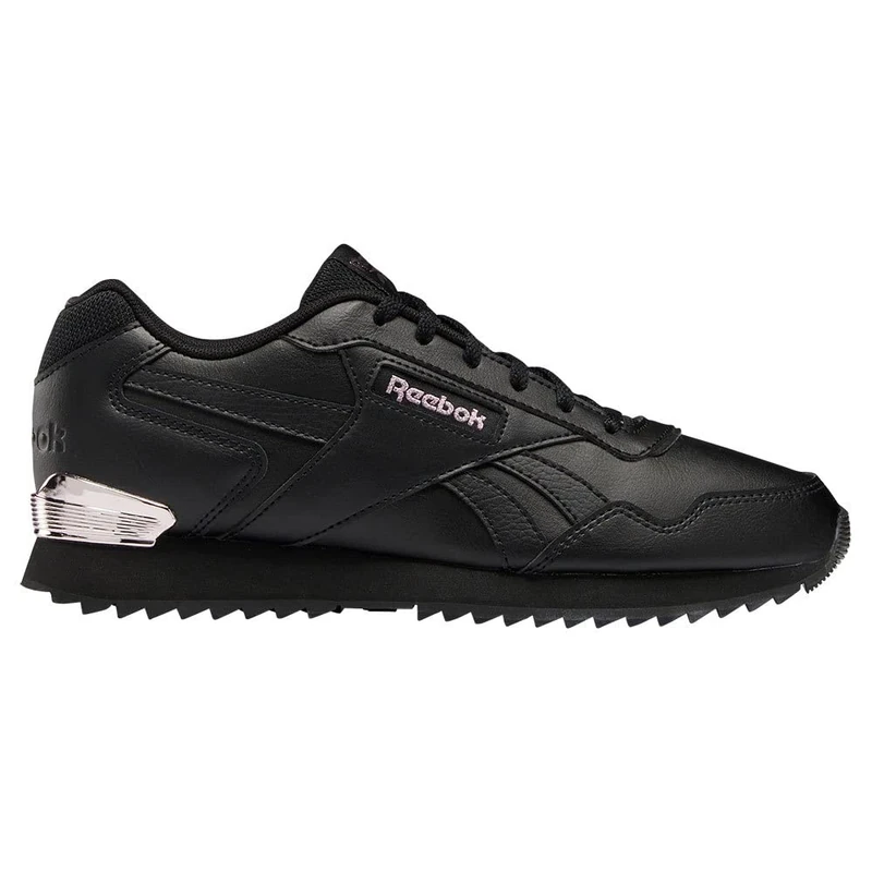 Reebok Women Glide Ripple Clip Sneaker, Core Black/Core Black/Rose Gold, 2.5