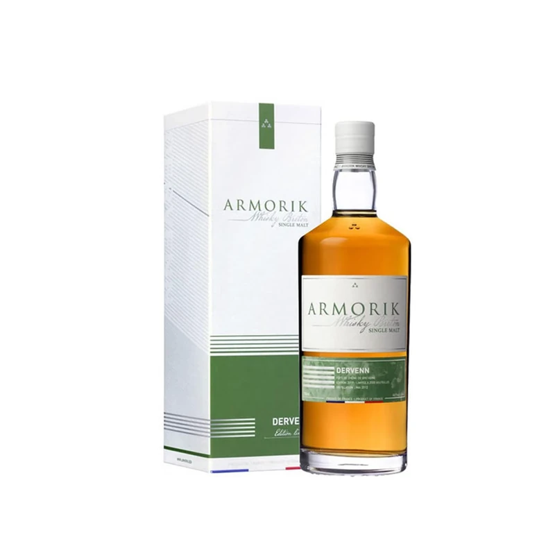ARMORIK 10 Year Old Dervenn - Whisky Breton Single Malt Whisky, 70 cl, 46% ABV, Limited Edition, Crafted in France