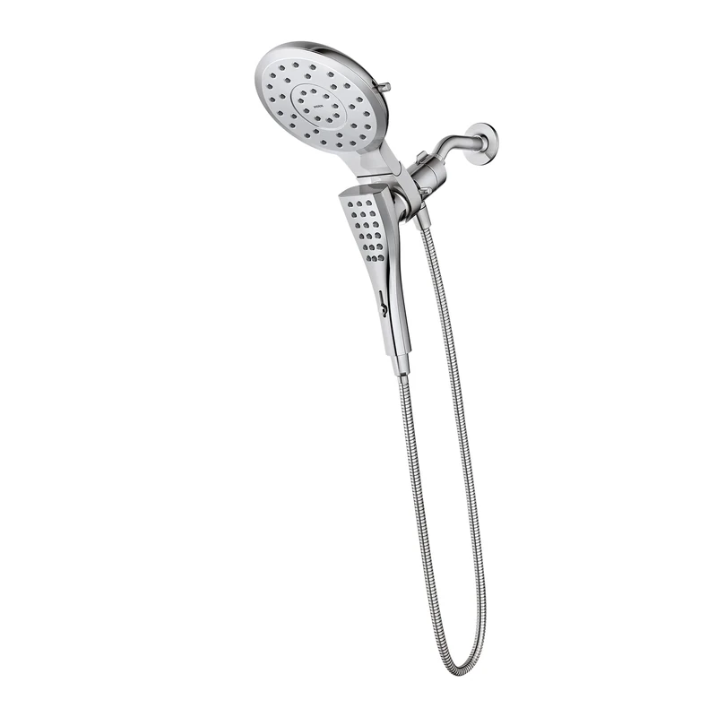 Moen 220C3 Verso Eight-Function 7" Diameter Spray Head Standard with Handshower, Chrome, 72" Hose - Image 1
