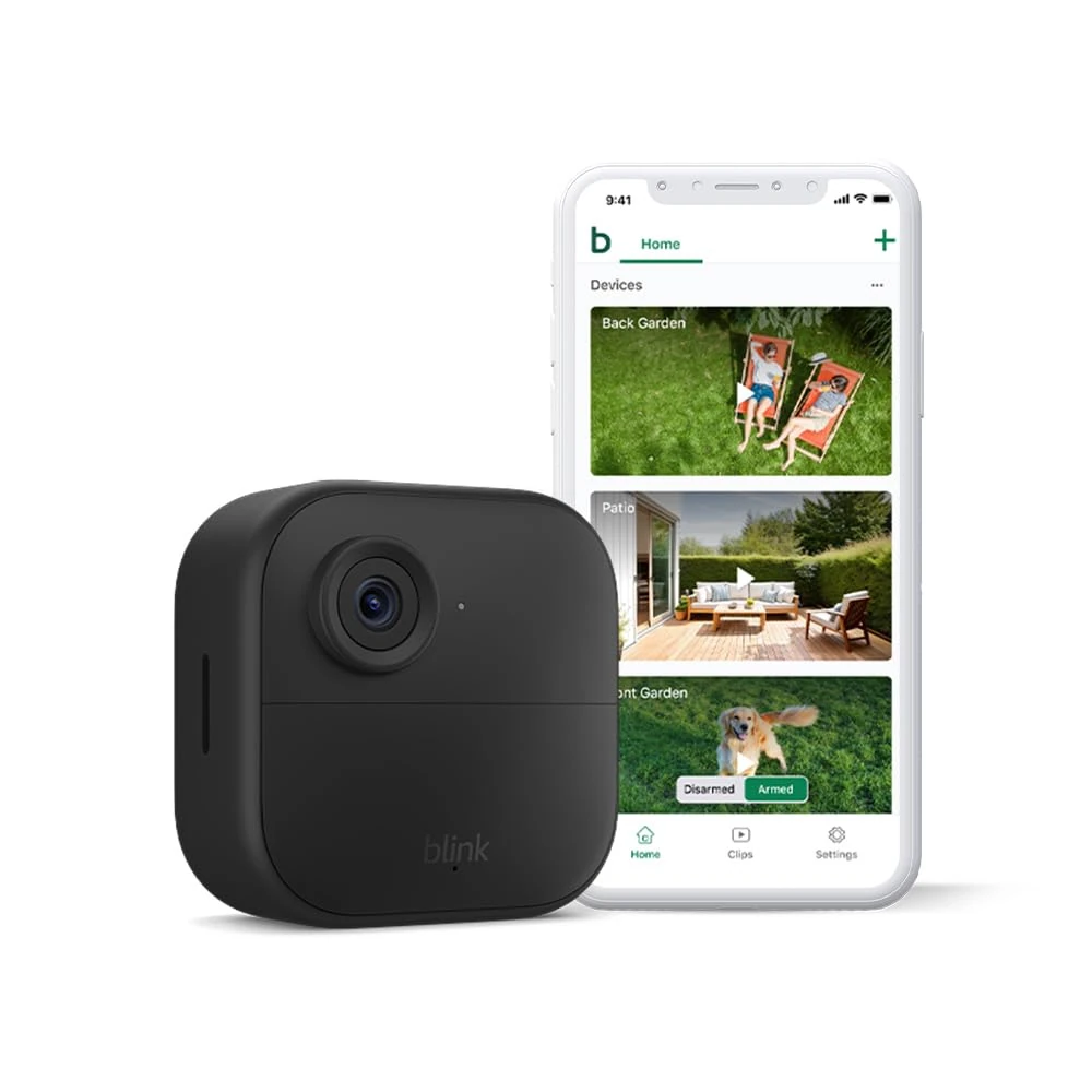 Blink Outdoor 4 camera (newest gen) – Wireless HD smart security camera, two-year battery life, enhanced motion detection, works with Alexa - Add-on camera only - IP65