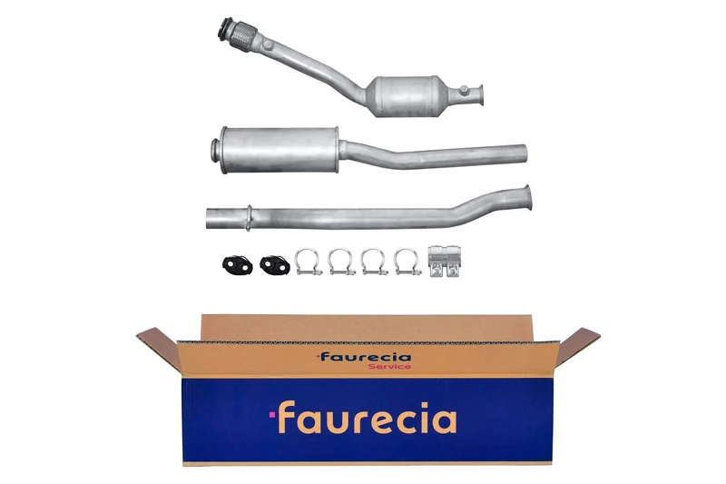 HELLA 8LE 366 050-541 Catalytic Converter - Easy2Fit Kit - Euro 3-2-Piece - Set with Attachments
