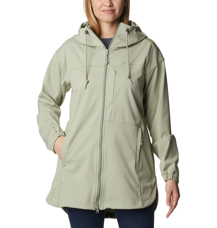 Columbia Women's Flora Park Softshell Jacket, Softshell Jacket, Safari, Size M