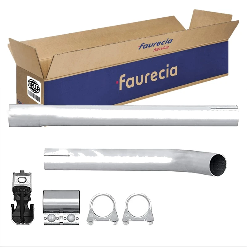 HELLA 8LA 366 003-181 Exhaust Pipe - Easy2Fit Kit - Centre - Two Piece - Set with Attachments