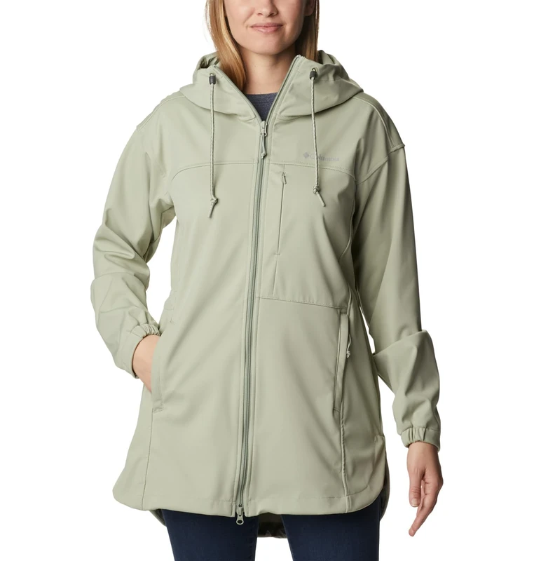Columbia Women's Flora Park Softshell Jacket, Softshell Jacket, Safari, Size L
