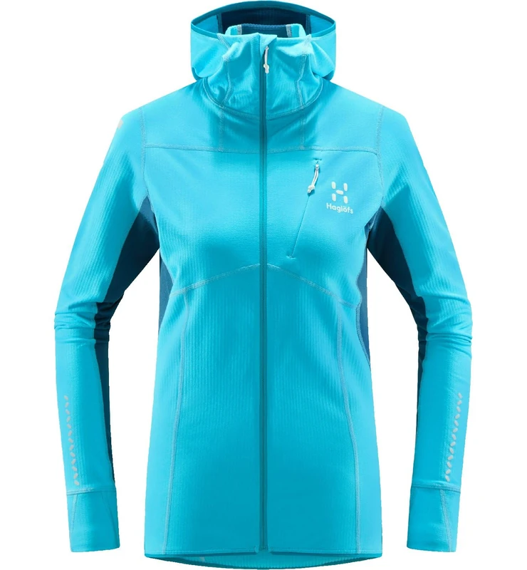 Haglöfs HAGLOFS 605255_4TY L.I.M MID COMP HOOD WOMEN Jacket Women's MAUI BLUE/DARK OCEAN Size S
