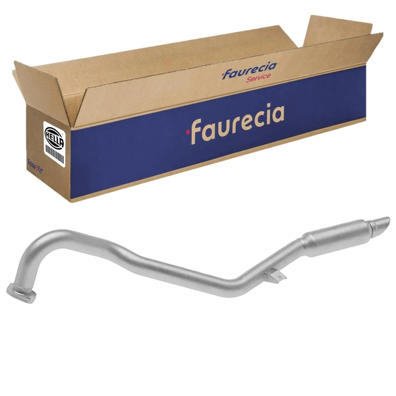 HELLA 8LD 366 030-301 Rear Silencer, Exhaust Back Box - Easy2Fit Kit - Rear - Two Piece - Set with Attachments