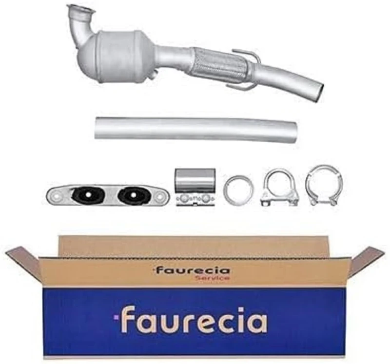 HELLA 8LE 366 054-291 Catalytic Converter - Easy2Fit Kit - Euro 4-2-Piece - Set with Attachments