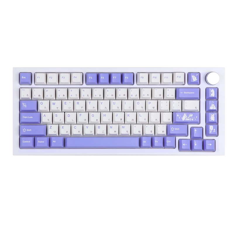 EPOMAKER Bunny 134 Keys Cherry Profile PBT Dye Sublimation Keycaps Set for Mechanical Gaming Keyboard, Compatible with Gateron Kailh Otemu MX Structure
