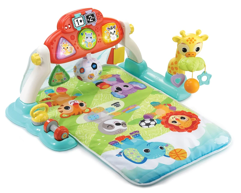 VTech Baby - Babies Sports Play Mat - 4-in-1 Play Mat with Music - Removable and Tilting Play Board - 2 Play Modes: Music and Discover - For Babies from Birth [Exclusive to Amazon]
