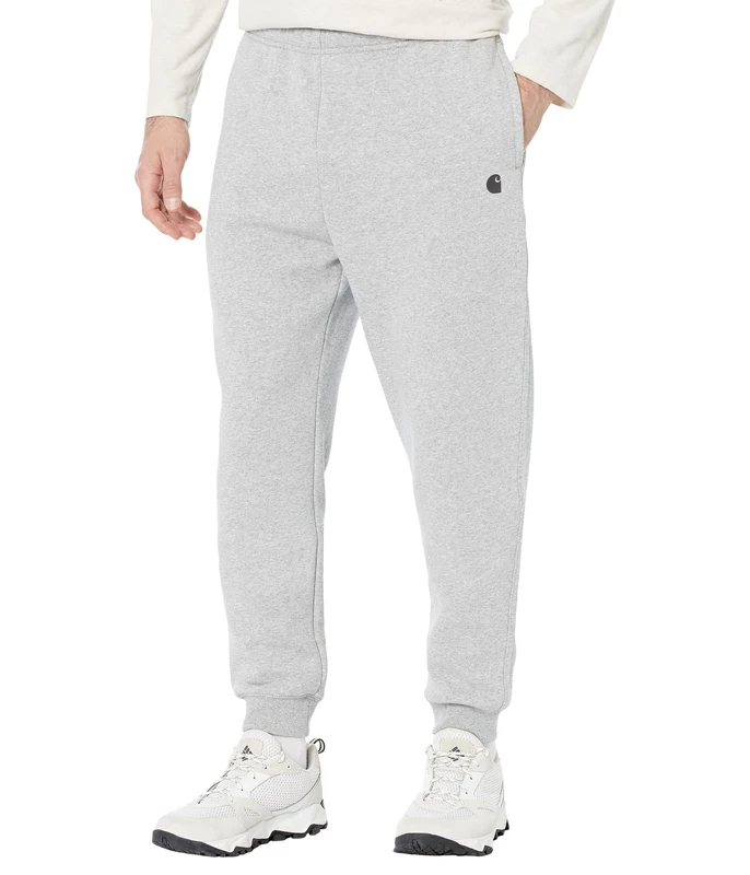 Carhartt Men's Relaxed Fit Midweight Tapered Sweatpant, Heather Grey, Medium
