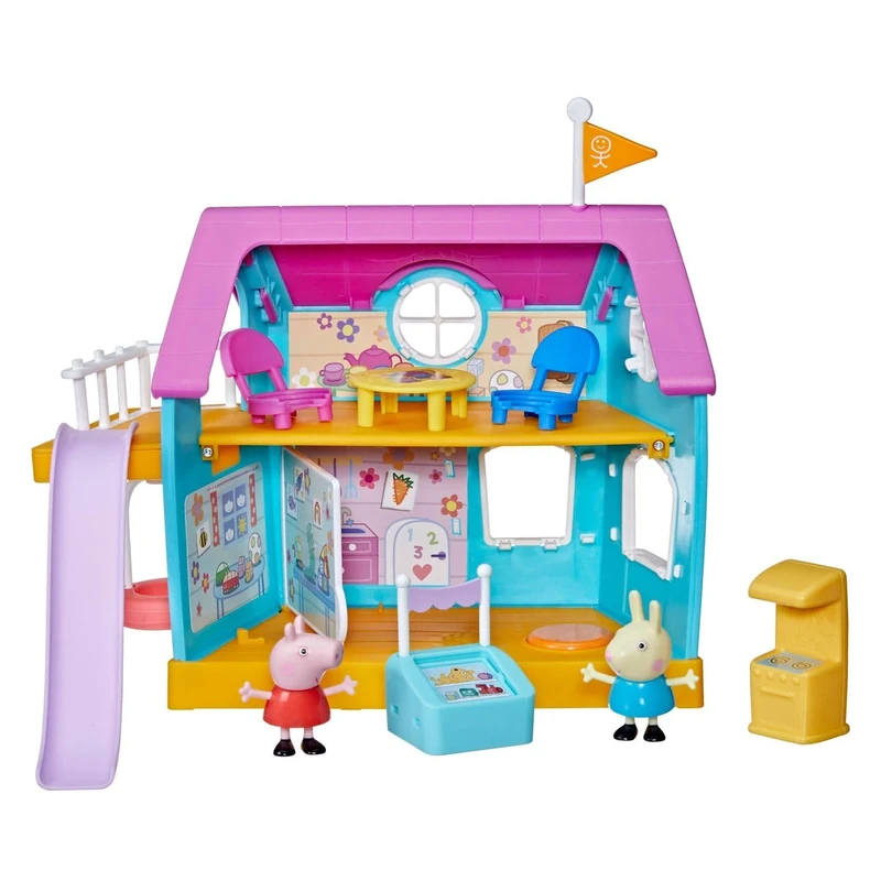 Peppa Pig Le Club des Amis de Peppa, Preschool Toy, Sounds, 2 Figurines, 7 Accessories, from 3 Years, F35565F0, Multi-Coloured