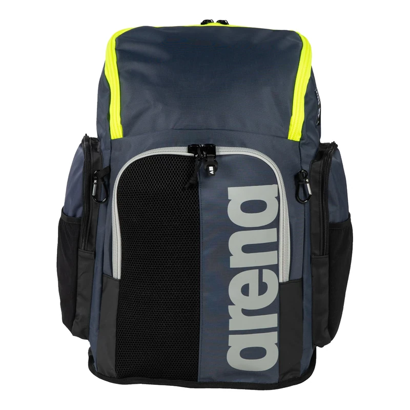 ARENA Spiky III 45L Backpack Swimming Accessory Navy/Neon Yellow