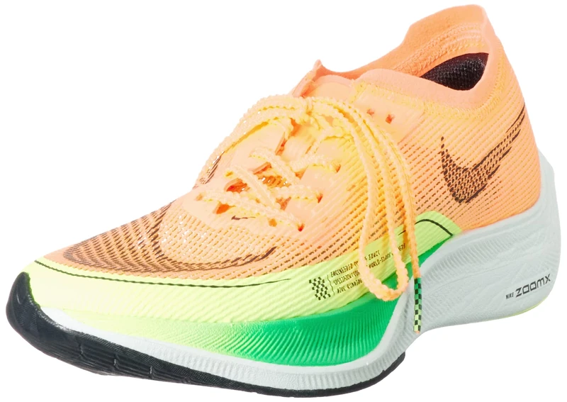 NIKE Women's Vaporfly Sneaker, Peach Cream/Black/Green Shock, 7 UK