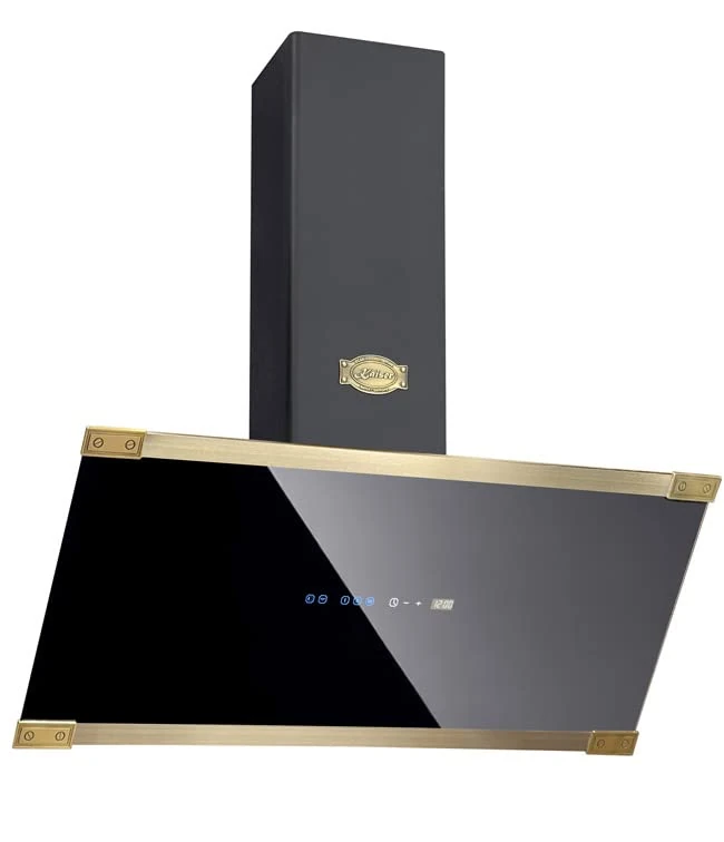 Kaiser AT 9445 | Art Deco 90cm Chimney Cooker Hood | Wall Mounted Kitchen Extractor Hood (Black)