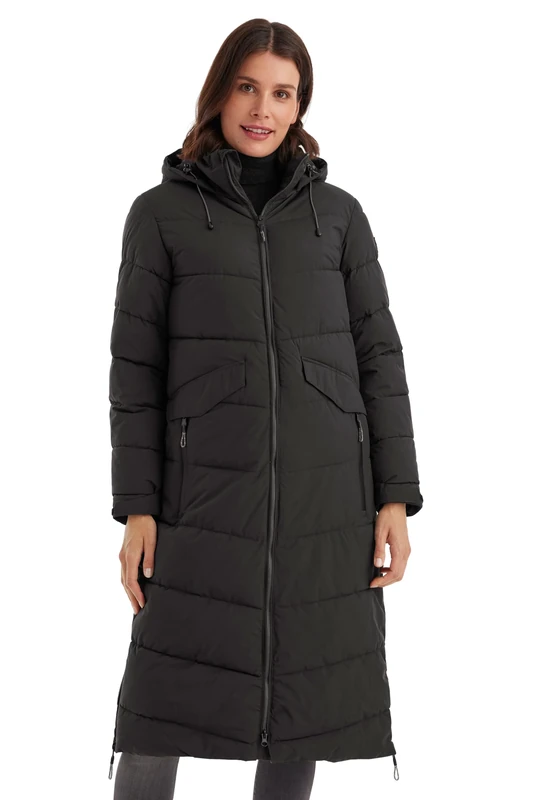 Killtec Ladies Kow 62 Wmn Qltd Ct Winter Coat Down Look Hooded Coat