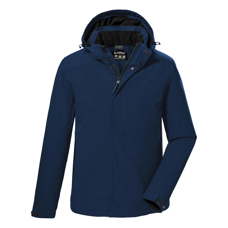 Killtec KOW 148 MN JCKT 38920-000 Men's Outdoor Jacket/Functional Jacket with Removable Hood XL Dark Petrol Blue