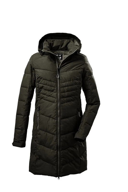 Killtec Women's Kow 150 Wmn Qltd Prk Quilted Parka with Zip-off Hood