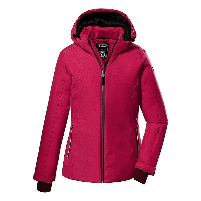 Killtec Women's Ksw 111 Wmn Ski Functional Jacket with Zip-Off Hood and Snow Guard, Pink, 34 (EU)