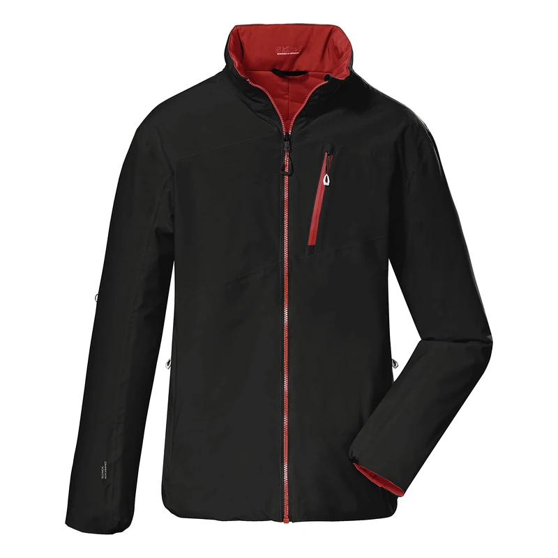 Killtec Men's Kow 88 Mn Softshell Reversible Jacket, Packable, Black, XXL