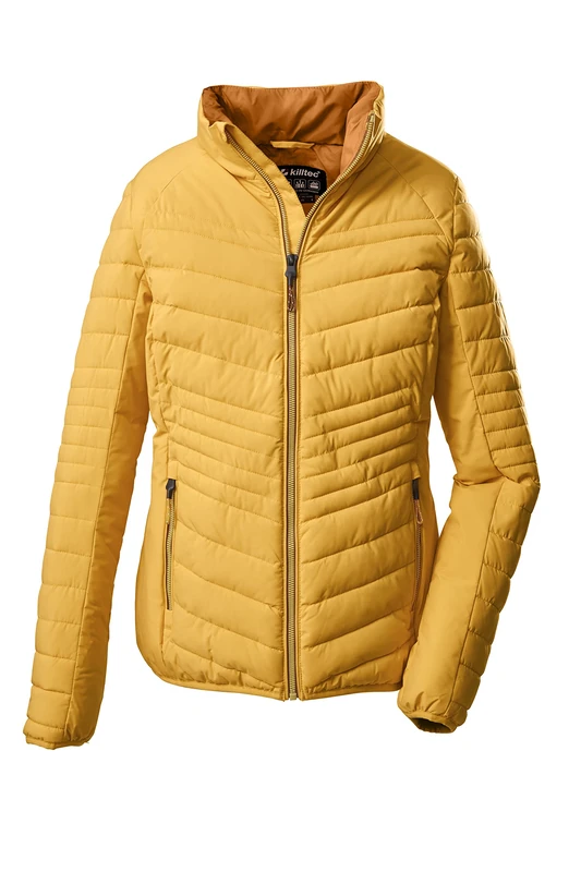 Killtec KOW 60 WMN QLTD JCKT Women's Quilted Jacket in Down Look with Stand-Up Collar, Light Peach, 36, 38640-000 - Image 1