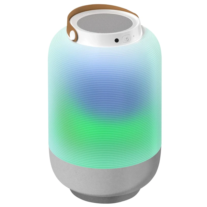 i-box Bluetooth Speaker Wireless, Outdoor Portable Bluetooth Speaker with Lights,10w Stereo Speakers, Adjustable Colour Sync RGB Lights, Rechargeable Battery, AUX Input, 8 Hours Playtime
