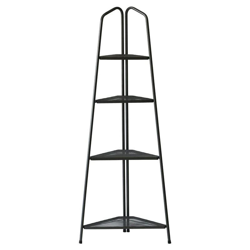 VegTrug Modern Corner Plant Stand 4 Shelf, PSM-C04 UK, Black