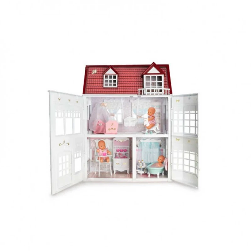 los Barriguitas - Classic Baby Dollhouse Set with Many Rooms, Furniture and Play Accessories - For Children from 3 Years Old Famous (700017220)