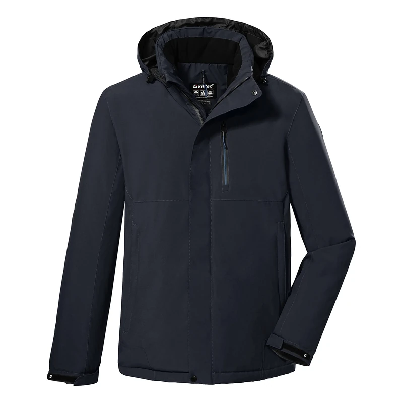 Killtec Men's Kow 68 Mn Outdoor Functional Jacket with roll-up Hood, Dark Navy, S