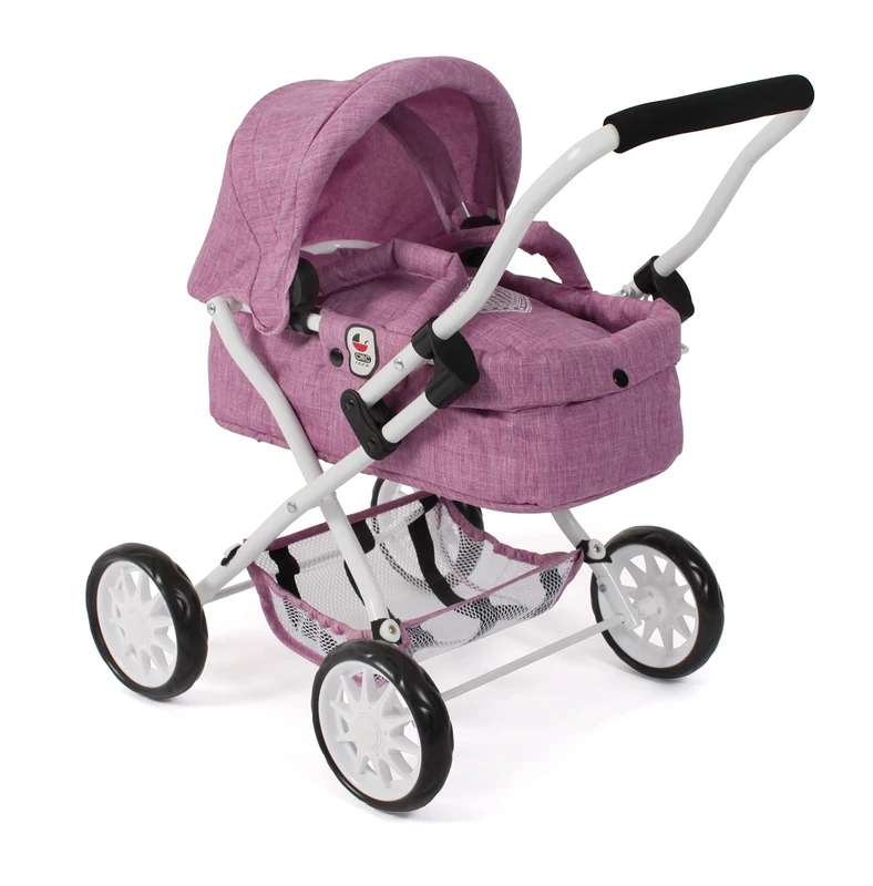 Bayer Chic 2000 - Smarty doll's pram, for children aged 2 and up, pink jeans
