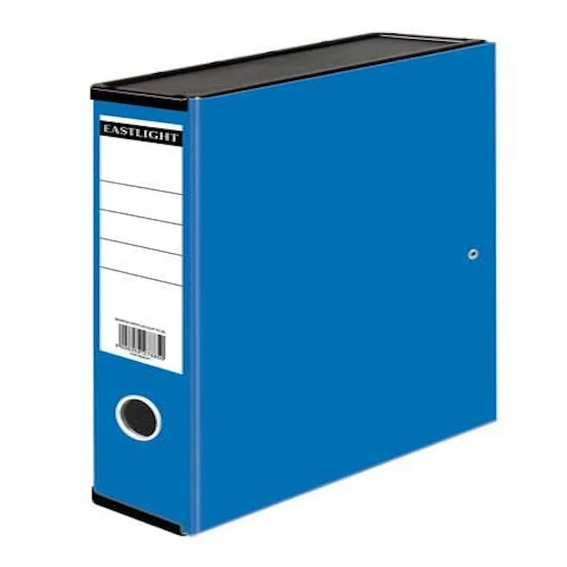 Box File Paper on Board, Foolscap, 70mm Capacity, Blue, Pack of 10