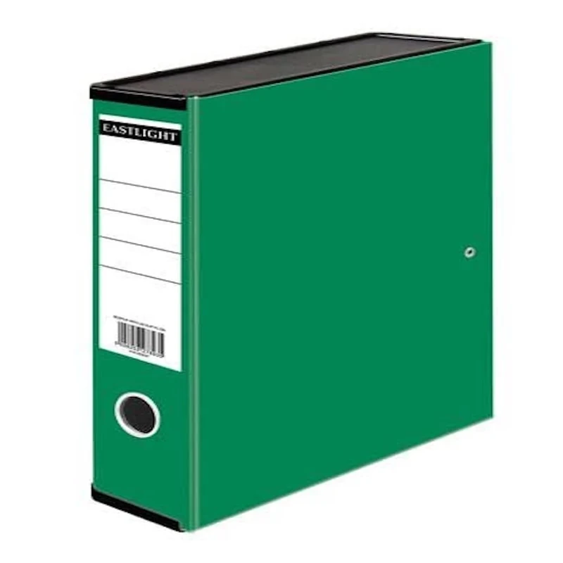 Box File, Foolscap, 50mm Spine Width, Green, Pack of 10