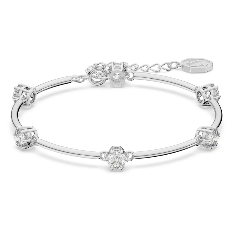 Swarovski Constella Bracelet, Adjustable White Crystal and Rhodium Plated Bracelet, from the Constella Collection
