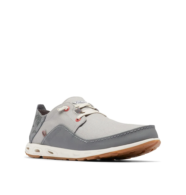 Columbia Men's Bahama Vent Relaxed Laced Boat Shoe, Steam, Ti Grey Steel, 8 Wide