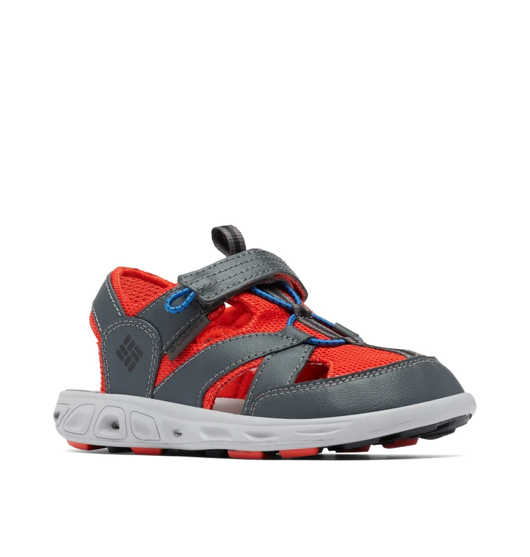 Columbia Unisex Kids Kids Techsun Wave sports sandals, Grey (Y Dark Grey x Spicy), 5 UK